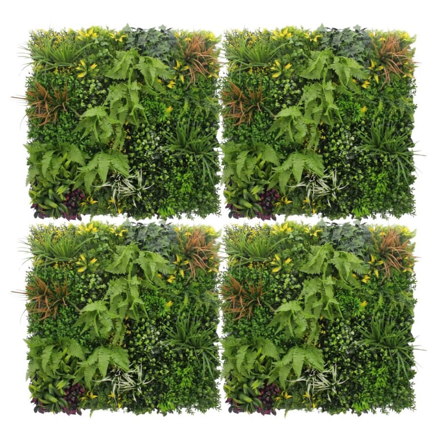 Kit com 4 Painéis Verticais Jungle - 100x100 cm Luxo Transforme seu espaço com o kit de 4 painéis verticais jungle de luxo, cada um medindo 100x100 cm. Com um design exuberante que captura a essência da selva, esses painéis apresentam uma rica combinação de verdes vibrantes e detalhes tropicais. Perfeitos para salas, escritórios ou eventos, eles criam uma atmosfera acolhedora e sofisticada, sendo feitos de materiais de alta qualidade que garantem durabilidade e um visual impressionante!